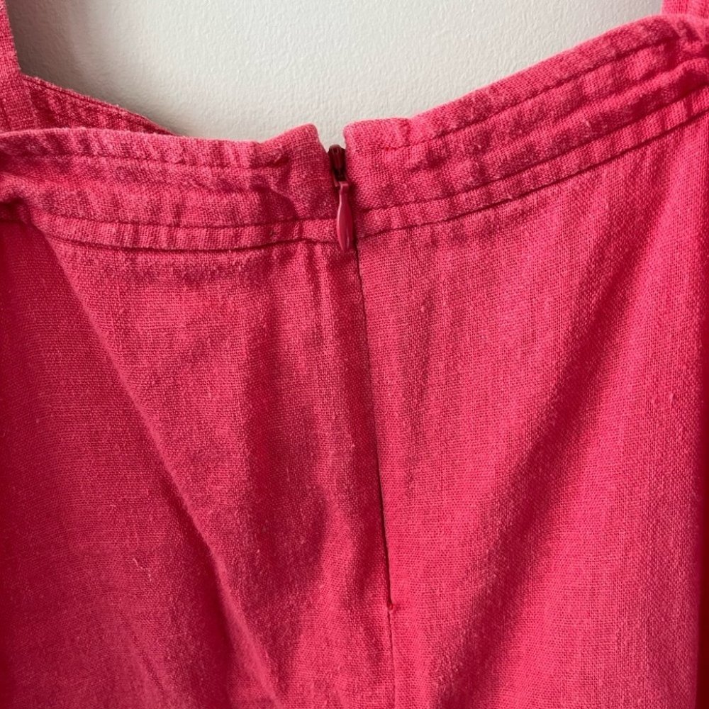 Linen Blend Gap Sleeveless Adjustable Strap Romper Women’s Size 4 - Picture 5 of 10